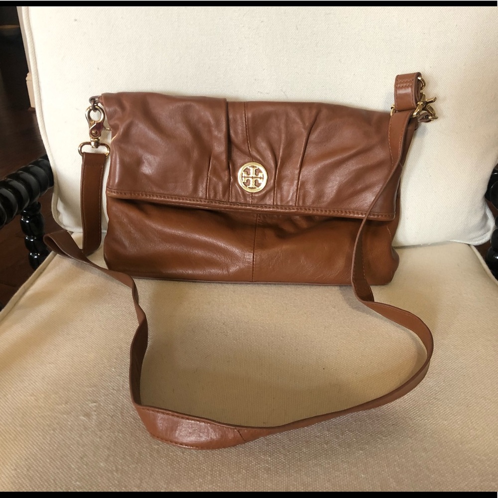 Authentic Tori Burch Leather Crossbody Bag Handbag